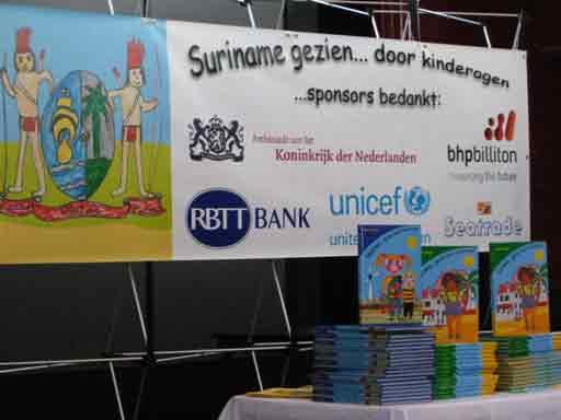 Sponsoren Suriname gezien door kinderogen voor scholen